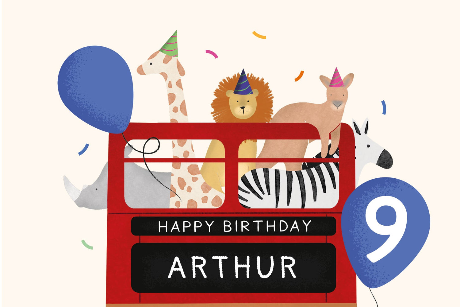 Kortet til børnefødselsdagen