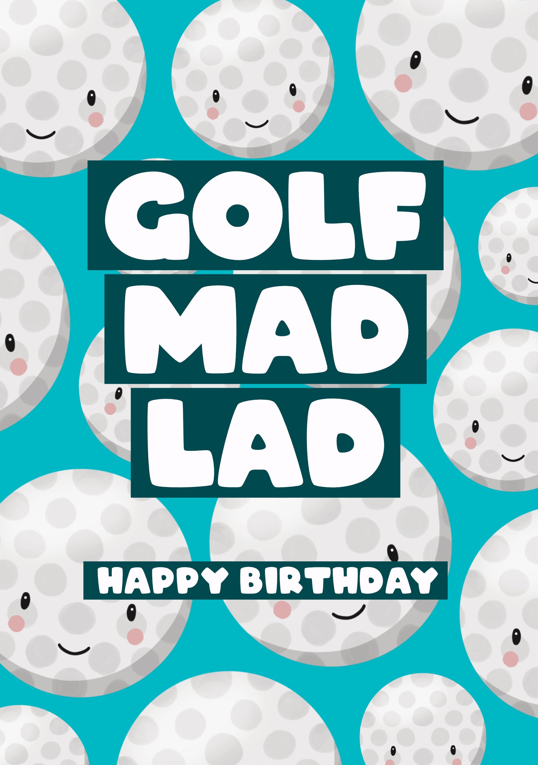 Sjovt fødselsdagskort til golfelskeren. Har du en ven, far eller kollega, der altid snakker om golf