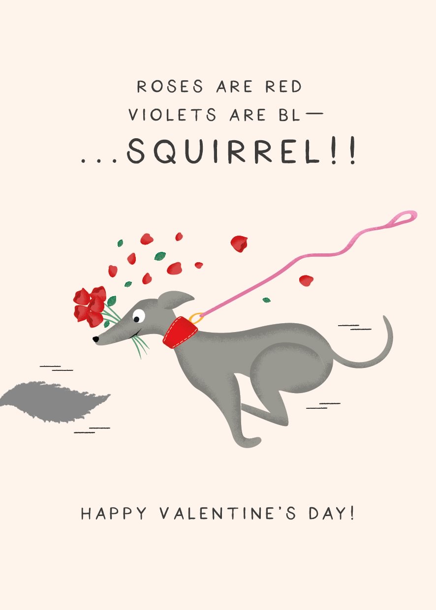 Roses are red - Happy Valentine