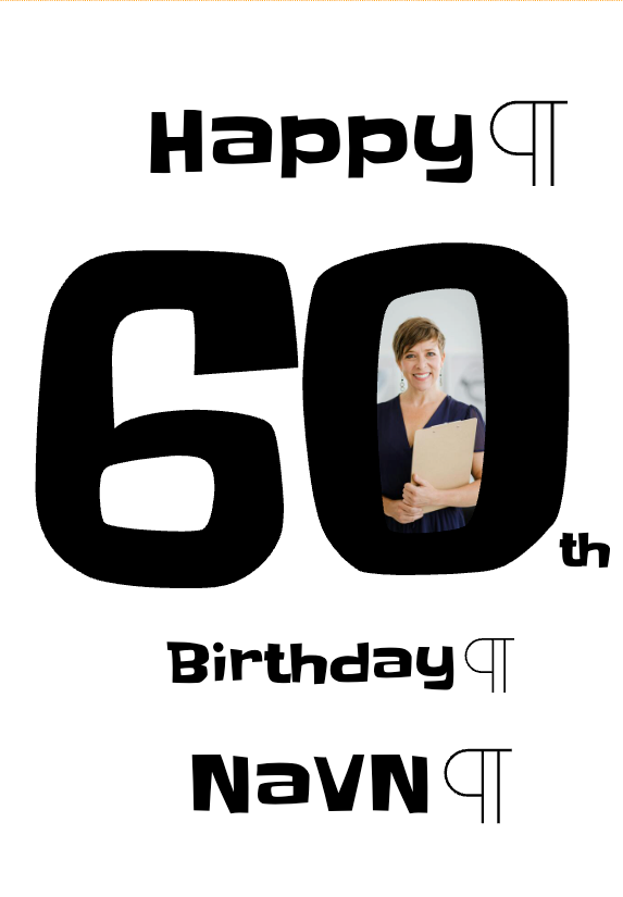 Happy 60th Birthday